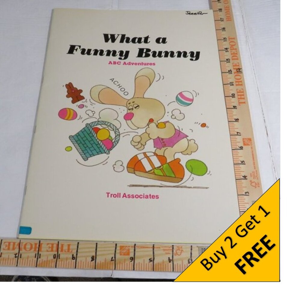 What a Funny Bunny Alphabet BIG BOOK (almost 2 feet tall) Classroom